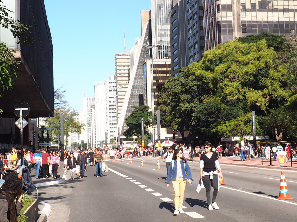 Avenida Paulista aberta (foto: Leandro Beguoci)
