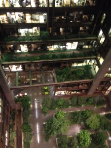 Prédio-jardim da Fundação Ford, em Nova York (foto: Leandro Beguoci)