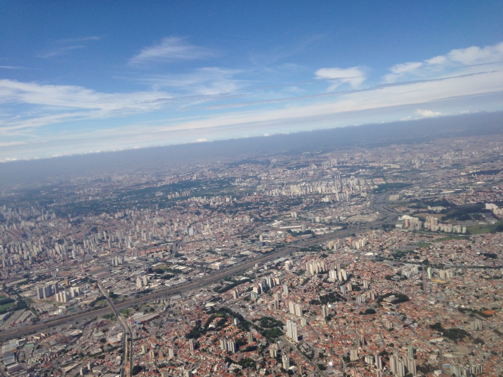Vista área de São Paulo (foto: Leandro Beguoci) 