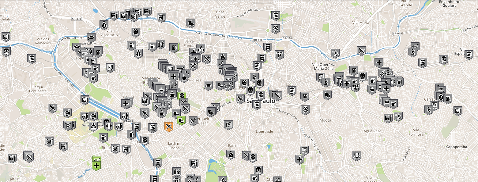 Wheel Map em São Paulo: agora a missão é nossa de mapear os lugares acessíveis (fonte: screen do site)