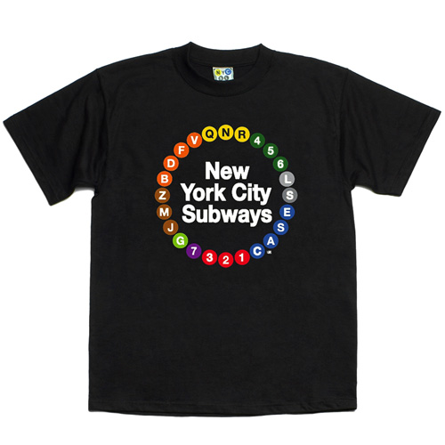 Camiseta com as linhas do metrô de Nova York (foto: divulgação) 