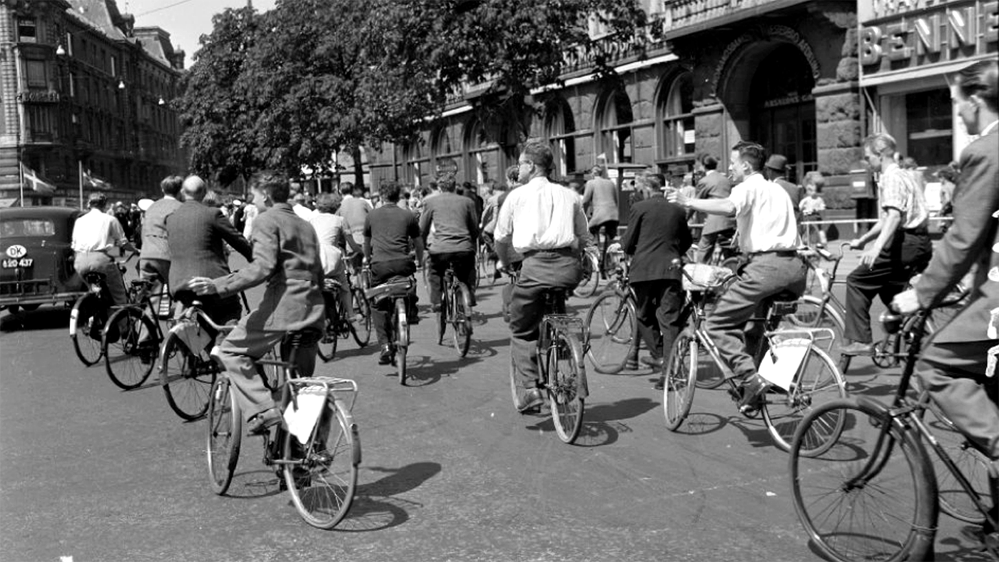 Rua de Copenhague em 1937 (Ottawa Bicycles Lanes Project)