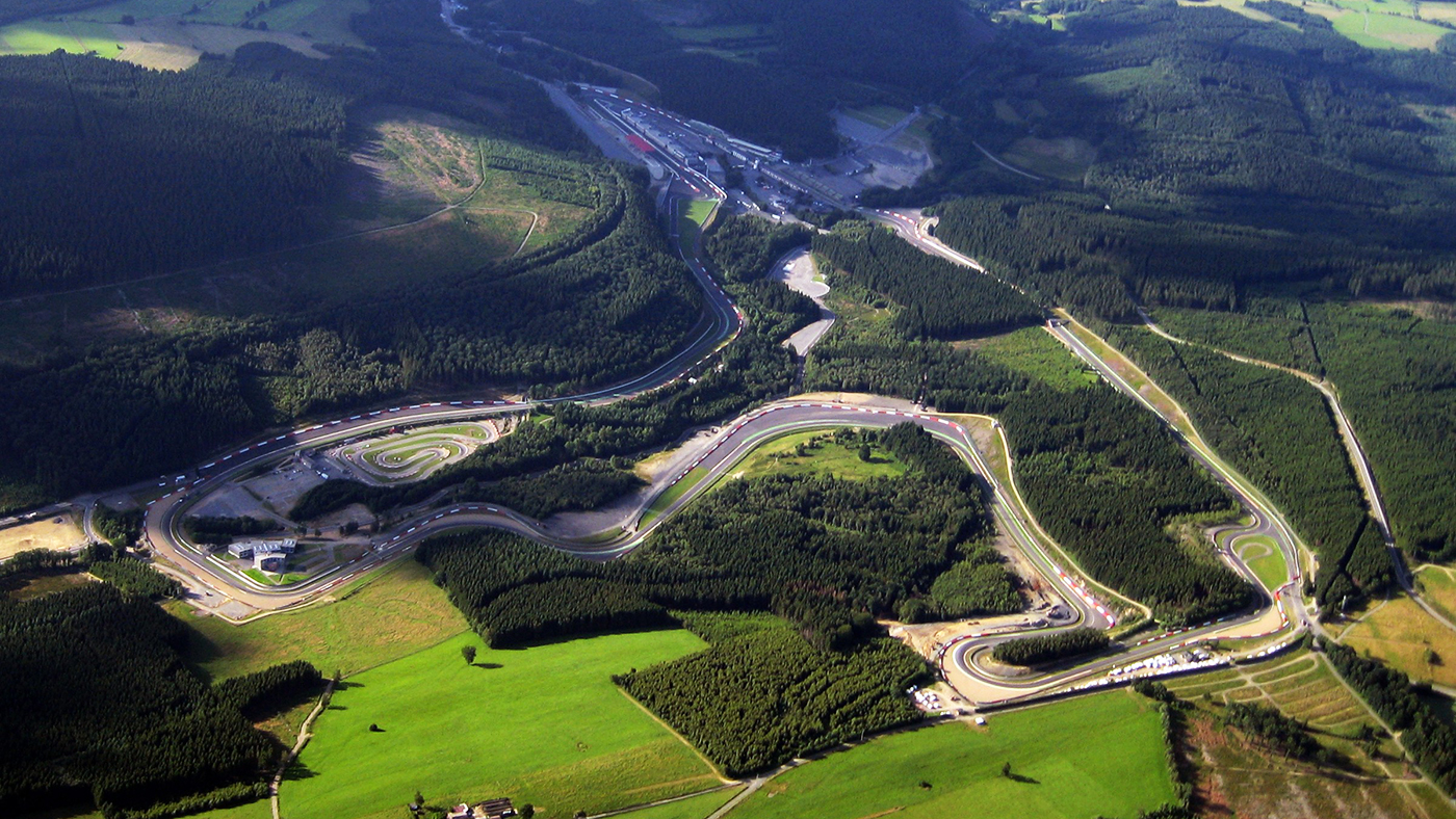 Circuito de Spa-Francorchamps, no interior da Bélgica