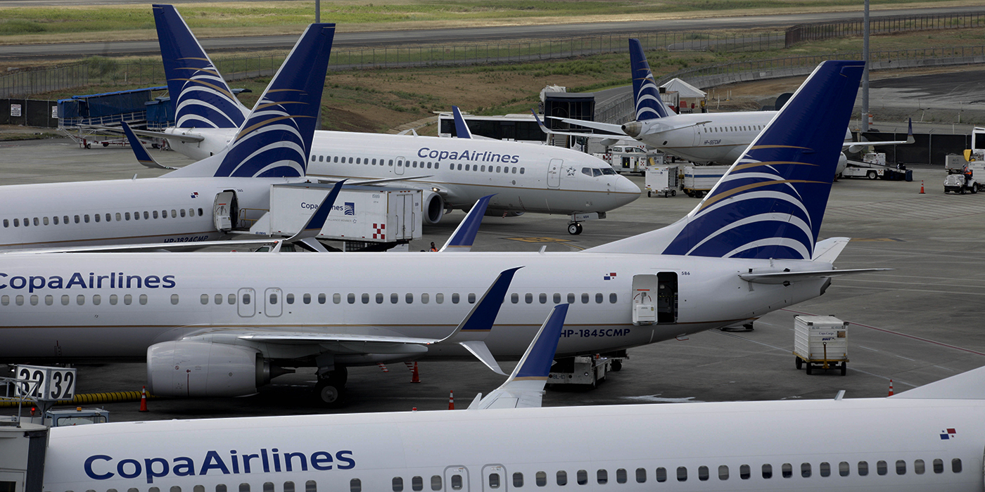 Avioes da Copa Airlines no aeroporto de Tocumén, na Cidade do Panamá (AP Photo/Arnulfo Franco)
