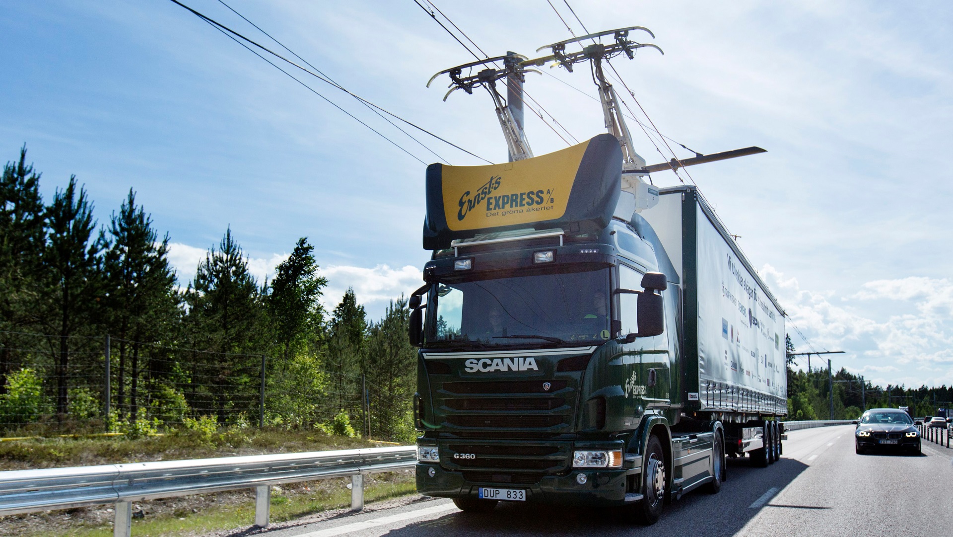 Caminhões híbridos adaptados poderão rodar a até 90 km/h (Siemens/Scania CV AB)